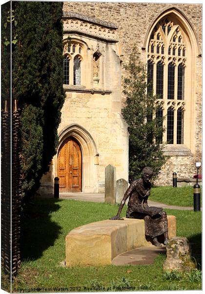 St Edmund Reading in Oxford Canvas Print by Terri Waters