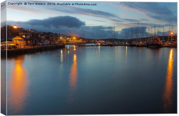 Falmouth Inner Harbour Canvas Print by Terri Waters