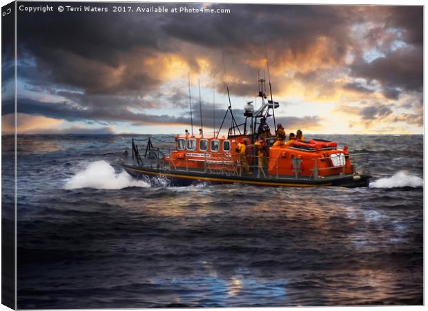 Dramatic Once More Unto The Breach Canvas Print by Terri Waters