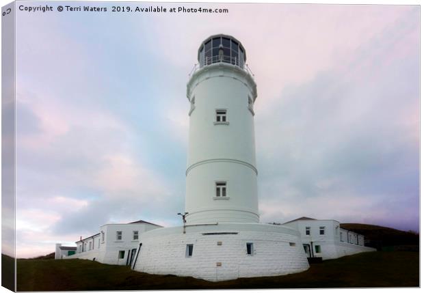 Trevose Head Lighthouse Canvas Print by Terri Waters