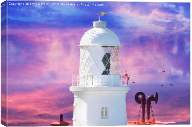 The Lighthouse Canvas Print by Terri Waters