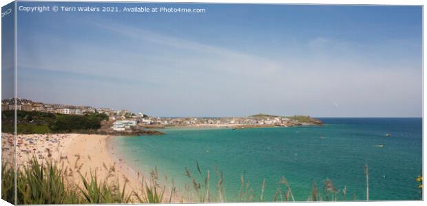 St Ives From The Train Canvas Print by Terri Waters