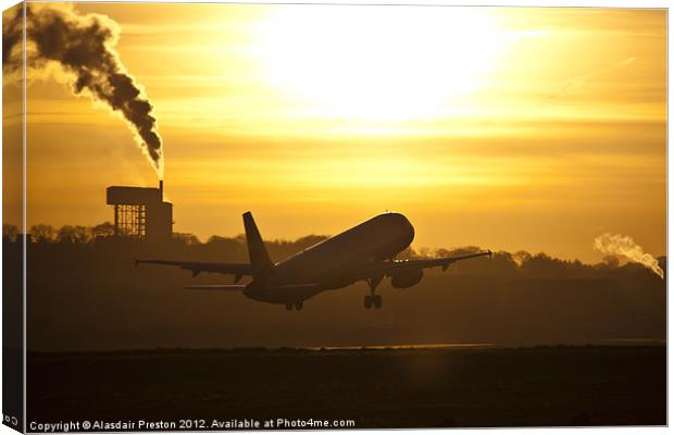 Into the Sunset Canvas Print by Alasdair Preston