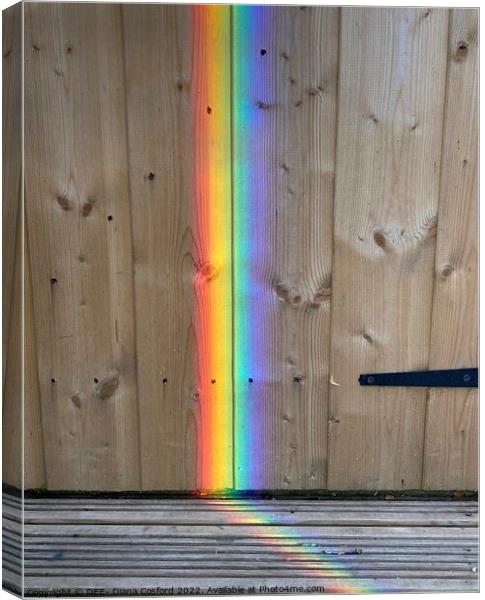 Straight Up prism-lit door. Canvas Print by DEE- Diana Cosford