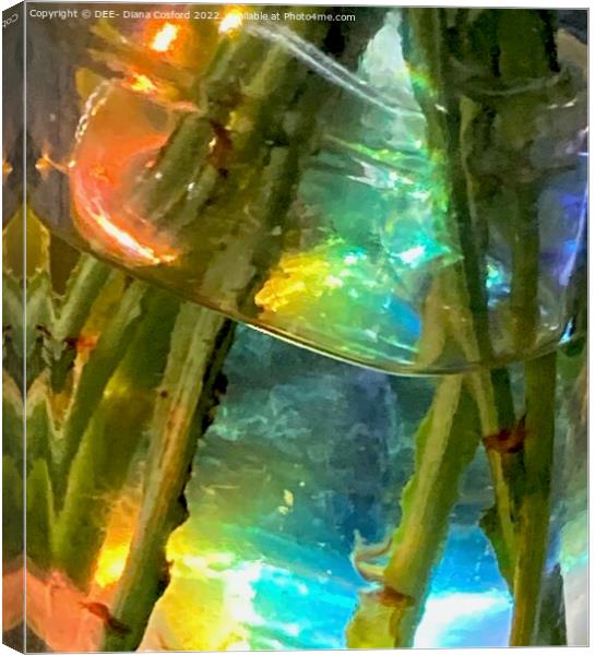 A kaleidoscope of refracted light Canvas Print by DEE- Diana Cosford