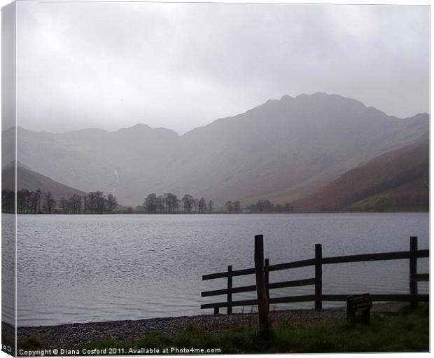 Wet day in Cumbria Canvas Print by DEE- Diana Cosford