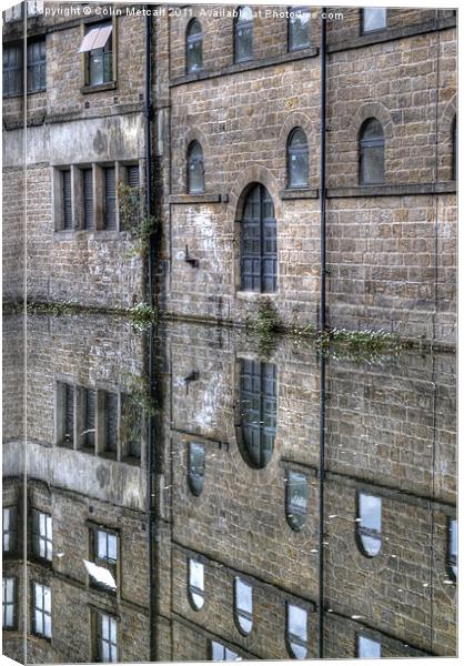 Kirkstall's Mirrored Beauty Canvas Print by Colin Metcalf