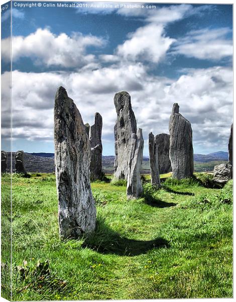 Callanish Standing Stones Canvas Print by Colin Metcalf