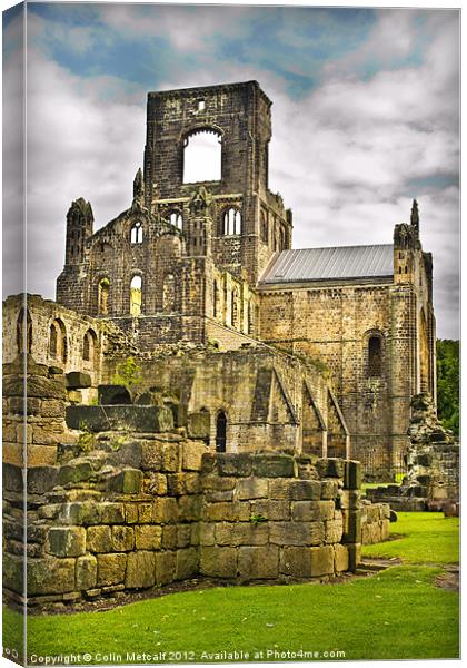 Kirkstall Abbey #1 Canvas Print by Colin Metcalf