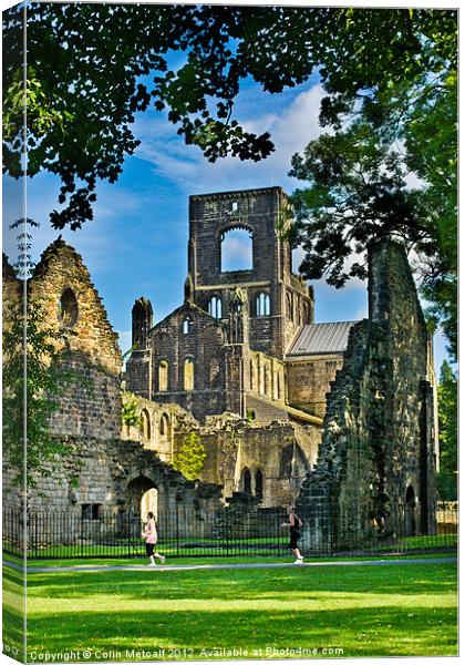 Kirkstall Abbey #3 Canvas Print by Colin Metcalf
