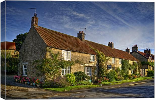 Gillamoor Cottages Canvas Print by Colin Metcalf