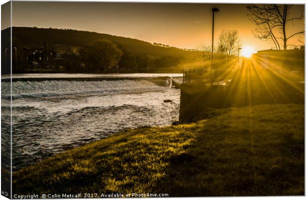 Late sun in Otley Canvas Print by Colin Metcalf