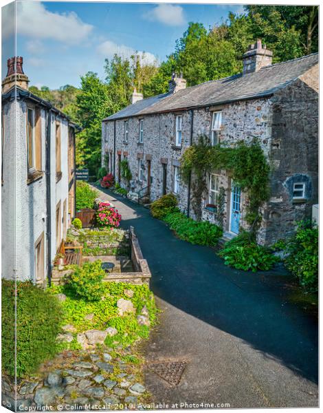 Paul's Fold Cottages Canvas Print by Colin Metcalf