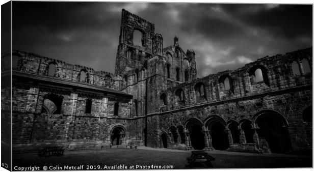 Dramatic Abbey Canvas Print by Colin Metcalf