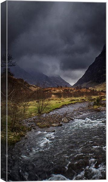 Skyfall in Glencoe Canvas Print by Geo Harris