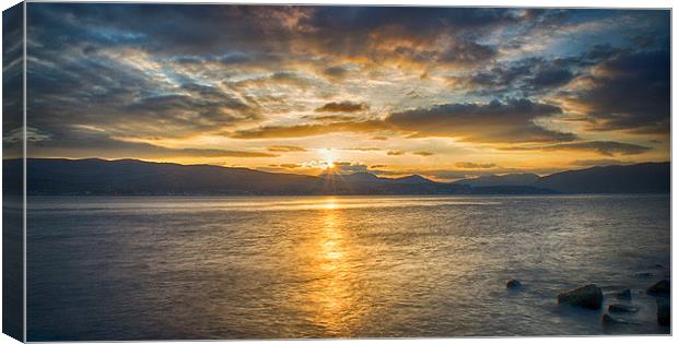 Dunoon Sunset Canvas Print by Geo Harris