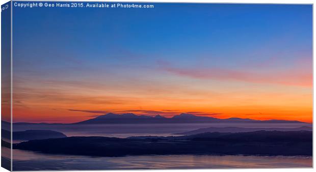  Clyde Sunset Canvas Print by Geo Harris