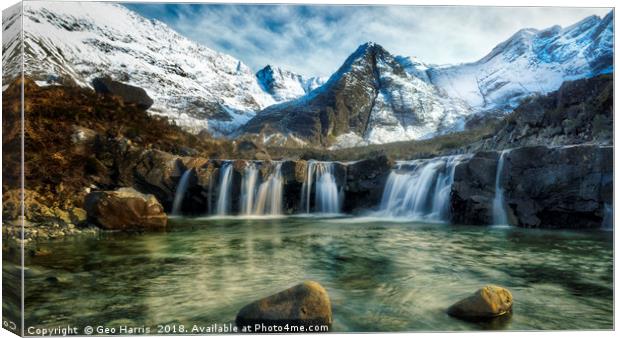 Fairy Pools,Isle of Skye Canvas Print by Geo Harris