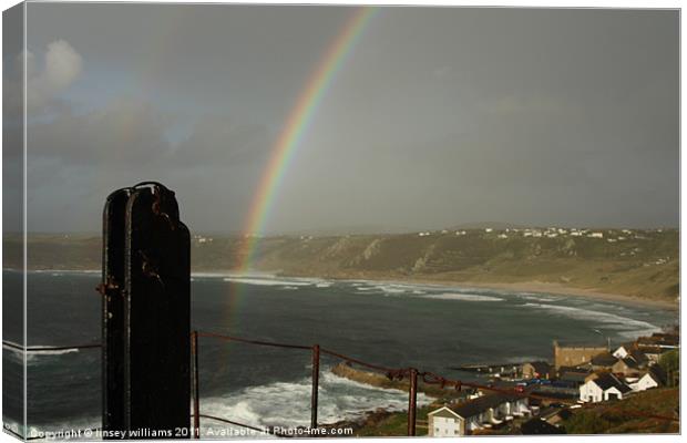 Rainbow's end Canvas Print by Linsey Williams