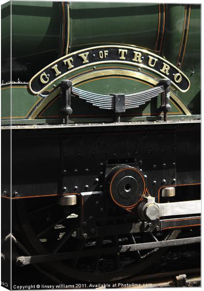City of Truro Steam Train Canvas Print by Linsey Williams