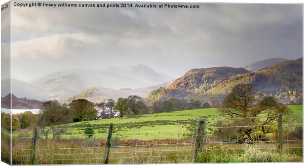  Towards Ullswater Canvas Print by Linsey Williams