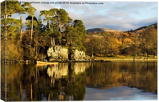 Friars Crag, Lake Derwent  Canvas Print by Linsey Williams
