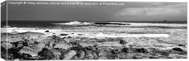  Atlantic Storm Brewing Canvas Print by Linsey Williams