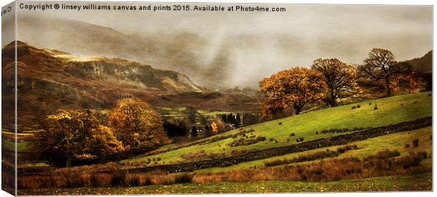  The Engish Lake District Canvas Print by Linsey Williams
