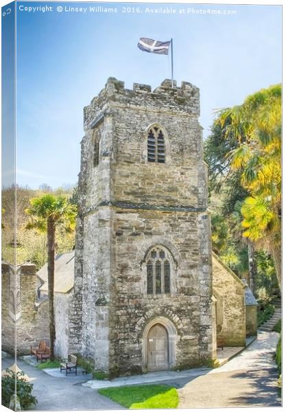 St, Just In Roseland, Cornwall 2 Canvas Print by Linsey Williams