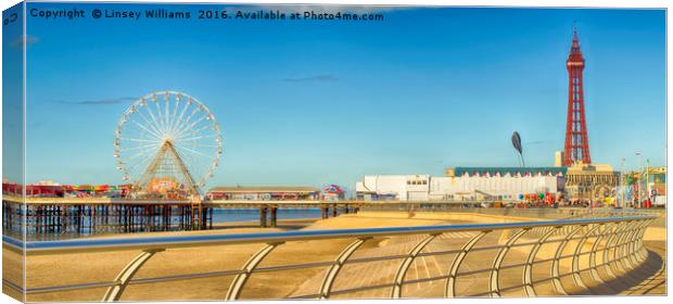 The North Pier Blackpool Canvas Print by Linsey Williams