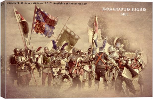Bosworth Battlefield Re-enactment Canvas Print by Linsey Williams