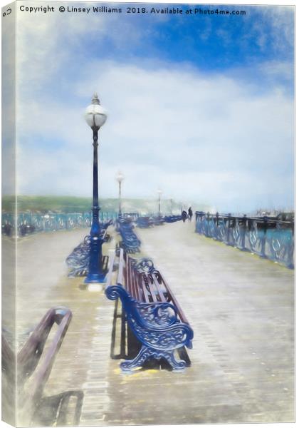 Swanage Impressions  Canvas Print by Linsey Williams