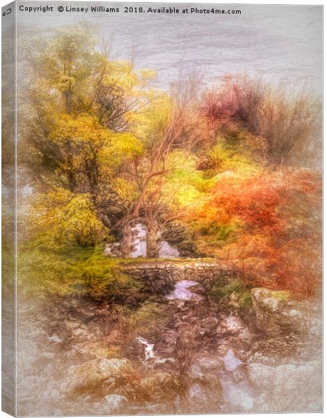 Fairy Footbridge, Cumbria Canvas Print by Linsey Williams