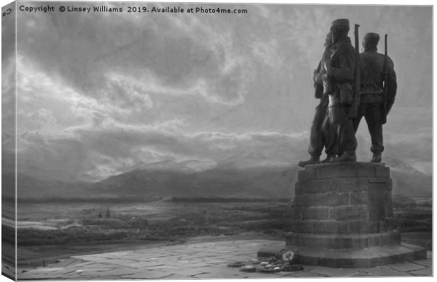 The Commando Memorial Canvas Print by Linsey Williams