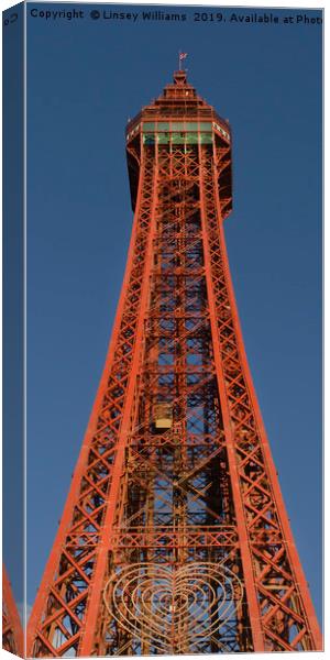 Blackpool Tower Canvas Print by Linsey Williams