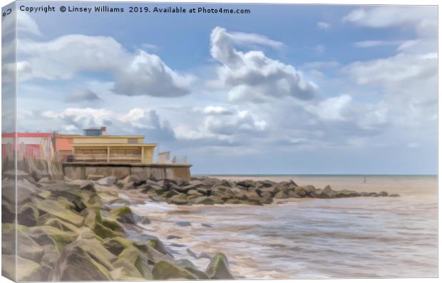 Sheringham Seafront, Norfolk Canvas Print by Linsey Williams