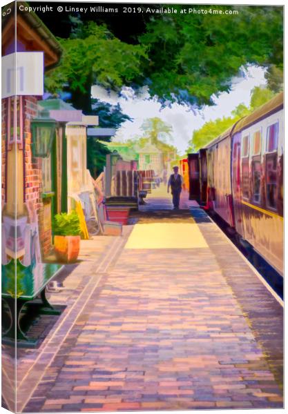 Holt Station, Norfolk Canvas Print by Linsey Williams