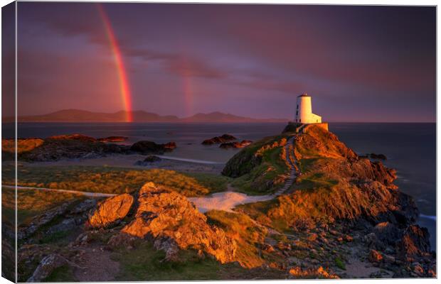Tŵr Mawr lighthouse, on Ynys Llanddwyn on Anglesey, Wales Canvas Print by J.Tom L.Photography