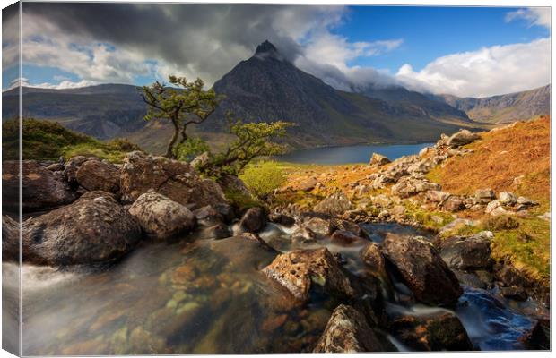 Ogwen Valley Snowdonia North Wales at Spring sunri Canvas Print by J.Tom L.Photography