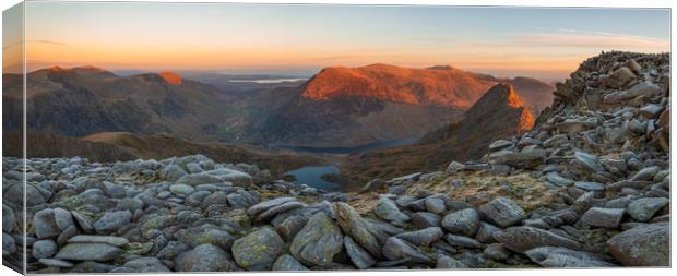  Snowdonia North Wales Panorama Canvas Print by J.Tom L.Photography