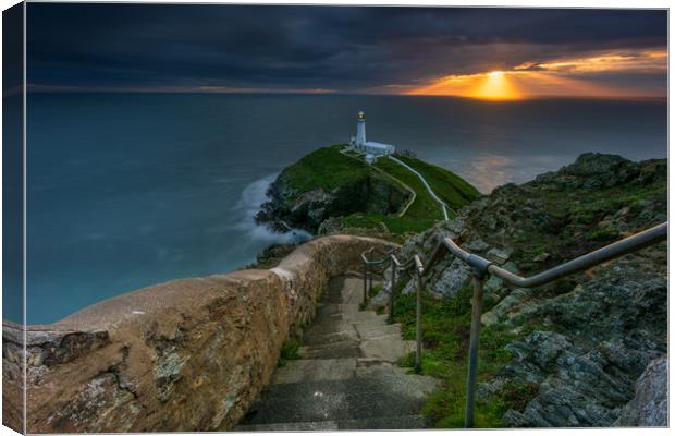 South Stack Lighthouse Canvas Print by J.Tom L.Photography