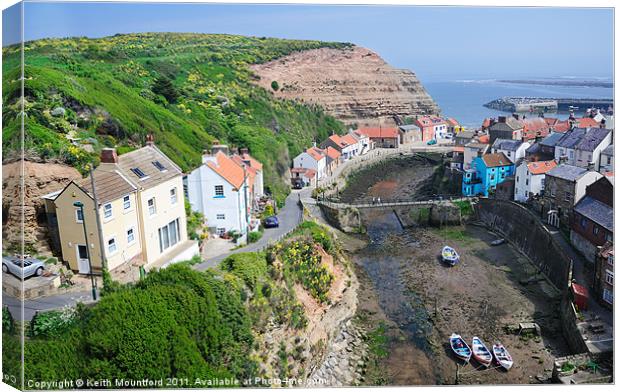 Above Staithes Canvas Print by Keith Mountford