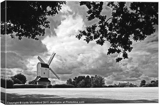Mountnessing Windmill, Essex Canvas Print by Keith Mountford