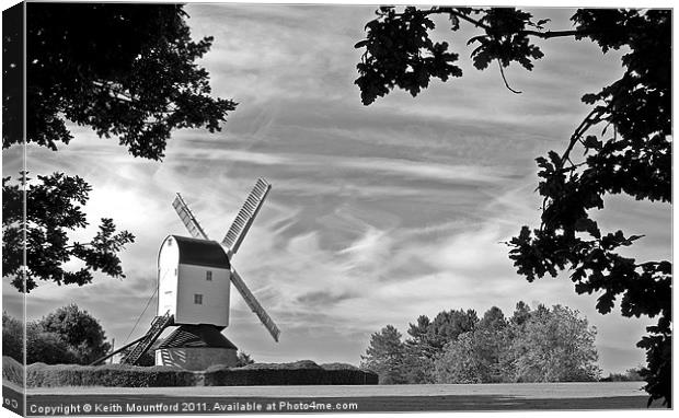 Mountnessing Windmill Canvas Print by Keith Mountford