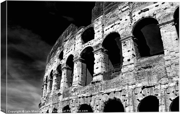 Colleseum Arches Canvas Print by Iain Mavin