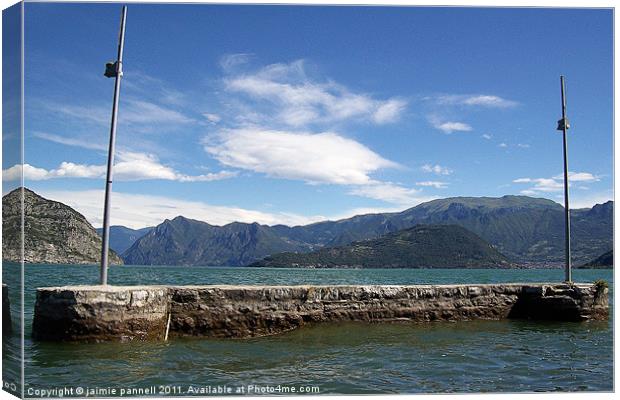 Lido Di Iseo Canvas Print by jaimie pannell