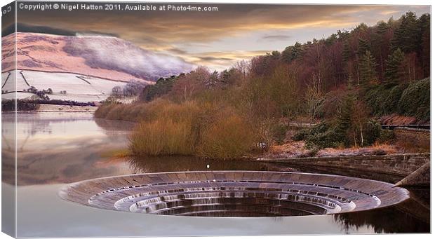 Glass Water Canvas Print by Nigel Hatton