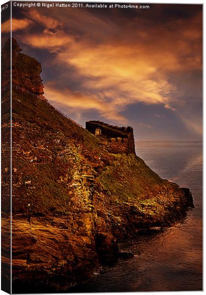 Castle Rampart Canvas Print by Nigel Hatton