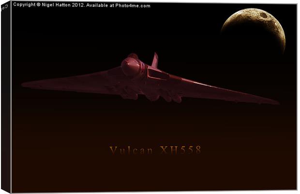 Vulcan XH558 Canvas Print by Nigel Hatton