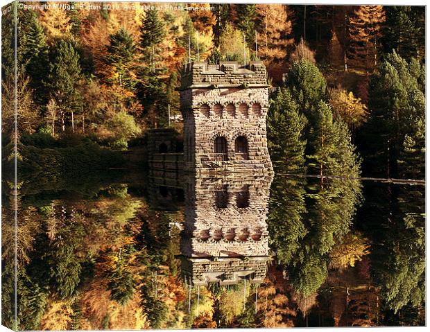 East Tower Reflections Canvas Print by Nigel Hatton